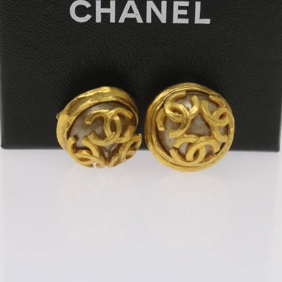 CHANEL Triple Coco Earring Gold CC Auth ar11464B - Picture 16 of 16
